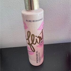 Pure Romance Flirt Hydrating Body Oil - Pink and Gold